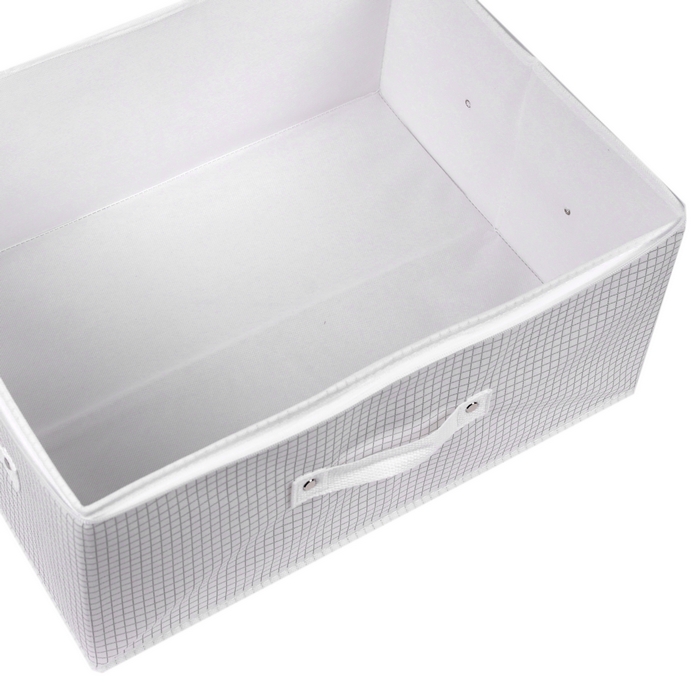 Organizator, Nattyea, Pentru imbracaminte, Textil, 45 cm, 35 cm, 20 cm, Alb