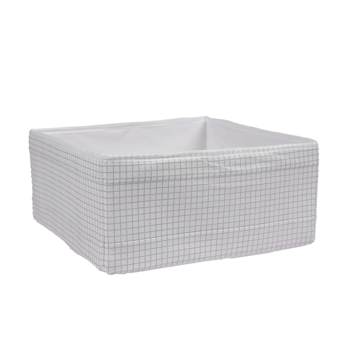 Organizator, GS, Pentru imbracaminte, Textil, 28x28x13 cm, Alb
