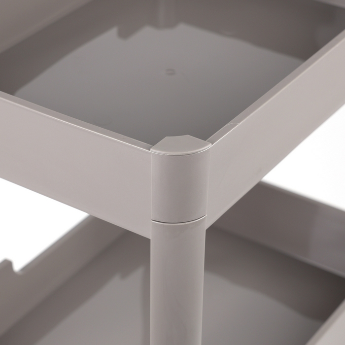 Raft depozitare, GS, Plastic, 3 compartimente, 70 cm, 40 cm, 28 cm