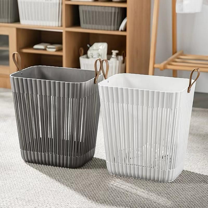 Cos depozitare, GS, Plastic, 37x26x40 cm, Diverse Culori, Cu capac