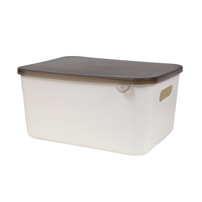 Cutie depozitare, GS, Plastic, 28.5x21x14 cm, Diverse Culori, Cu capac, 8 L