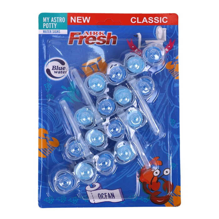 Набор 3 освежителей туалета, FRESH, 4x40гр, Разные ароматы, 4 штук