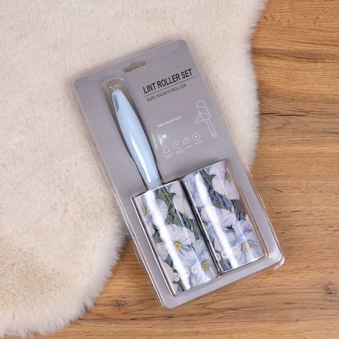 Set roller curatat haine, GS, 2 duze, Plastic, 60 file