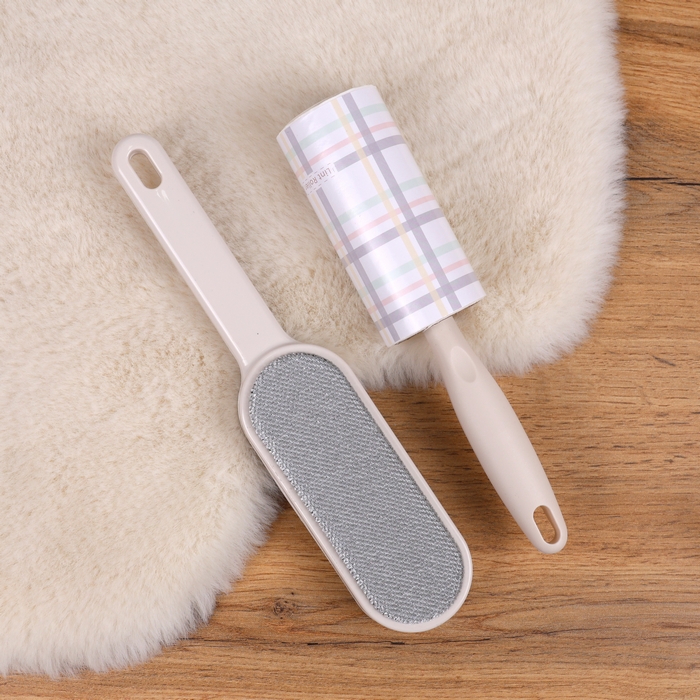 Set roller curatat haine, GS, 2 piese, Plastic, 60 file