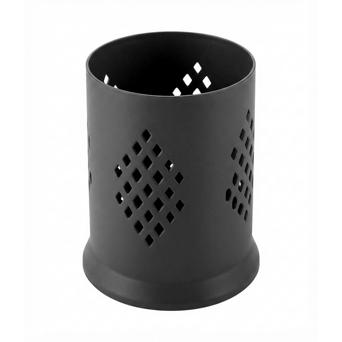 Suport tacamuri, GS, Metal, 10x14 cm, Negru