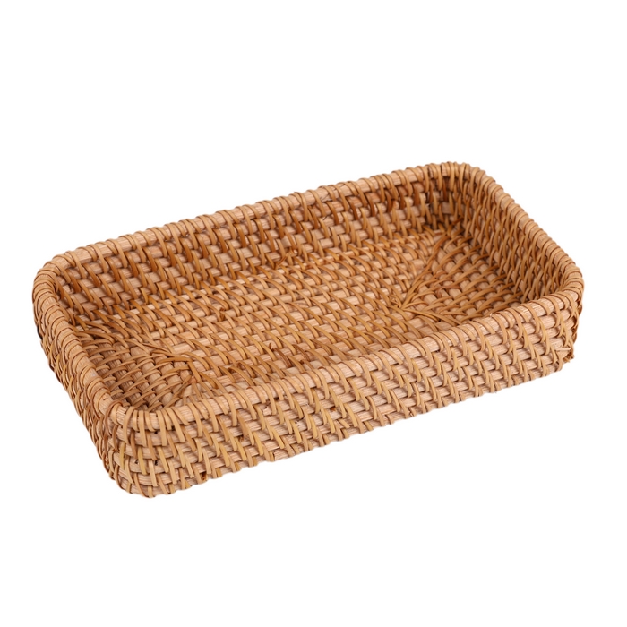 Basket set, GS, 3 pieces, Braided wire, 37x23.5x5 cm, 21x3 cm, 21x10.5x3.5 cm, Rectangle