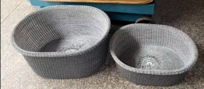 Set cosuri, GS, 2 piese, Fir împletit, Poliester, 38x28x18 cm, 32x24.5x12 cm, 14.5x10x7.5 cm