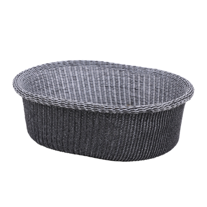 Basket set, GS, 2 pieces, Braided wire, Polyester, 38x28x18 cm, 32x24.5x12 cm, 14.5x10x7.5 cm