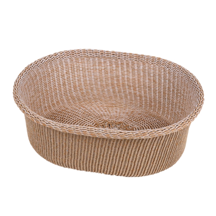 Basket set, GS, 2 pieces, Braided wire, Polyester, 38x28x18 cm, 32x24.5x12 cm