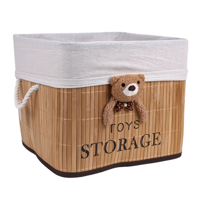 Basket, GS, Bamboo, 35x35x30 cm, Rectangle