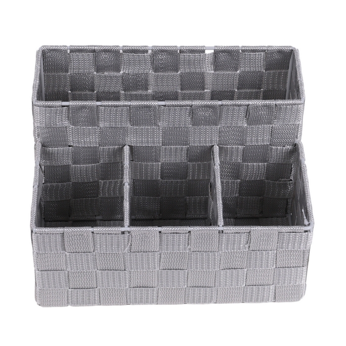 Basket, GS, Textile, 26x20x11 cm, 4 compartiments, 16 cm, Various Colors