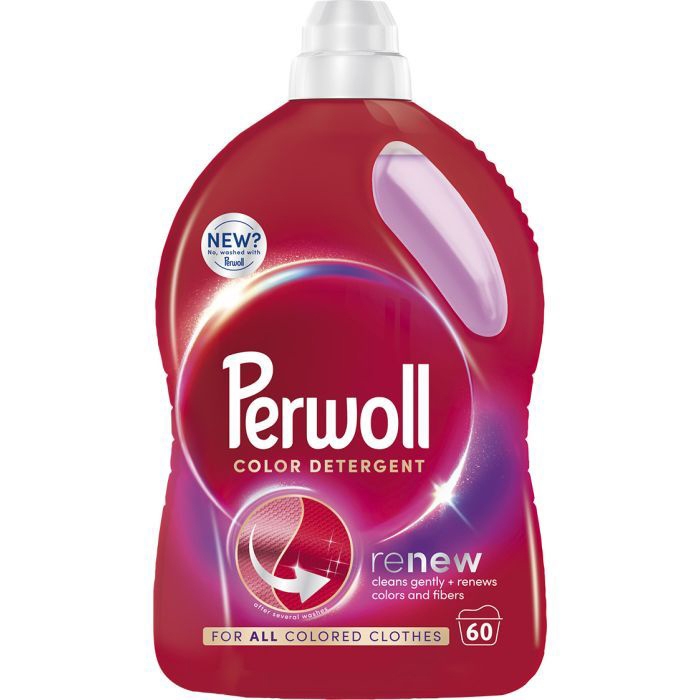 Средство для стирки, PERWOLL, Жидкий, 3 Л, Color, 60 стирок