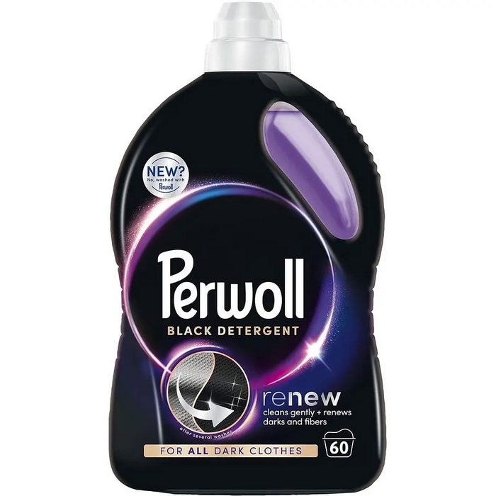 Средство для стирки, PERWOLL, Жидкий, 3 Л, Black, 60 стирок