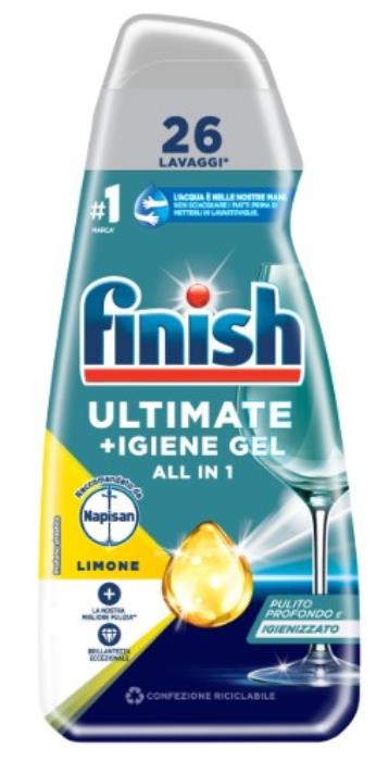 Dishwasher detergent, FINISH, Dishwashing mashine, 560 ml, All in 1, Dishwashing mashine, 26 (WL), Lemon