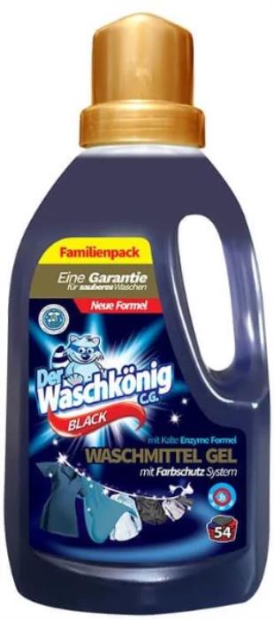 Средство для стирки, DER WASCHKONIG, Жидкий, 1.625 L, Black, 54 (стир.)