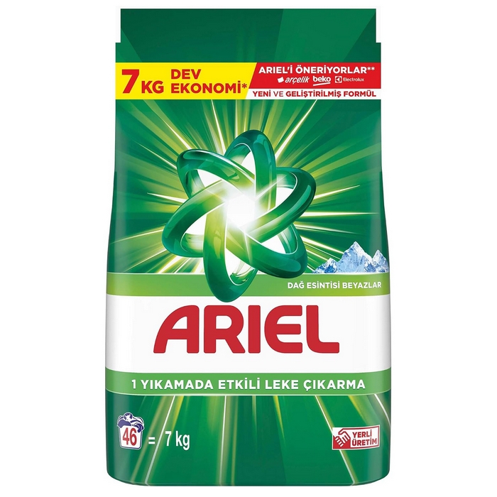 Detergent rufe, ARIEL, Pudra, 7 kg, Breeze