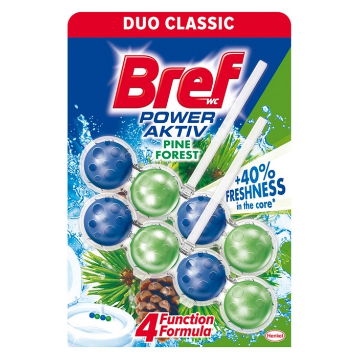 Set odorizante toaleta, BREF, 2x50gr, Pine, Power Aktiv