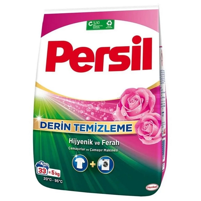Detergent rufe, PERSIL, Pudra, 5kg, Rose magic