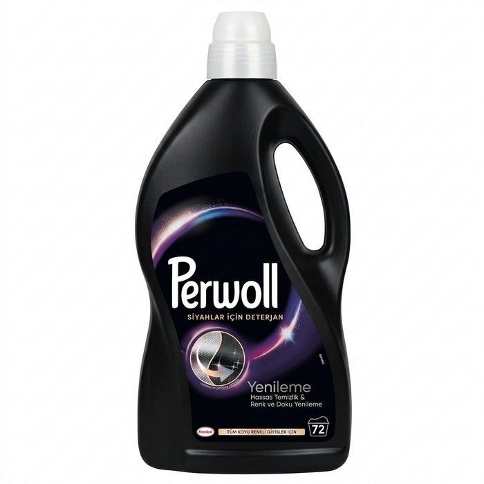 Laundry detergent, PERWOLL, Gel, 3.96 L, Black
