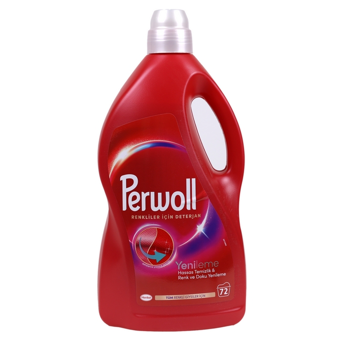 Laundry detergent, PERWOLL, Gel, 3.96 L, Color