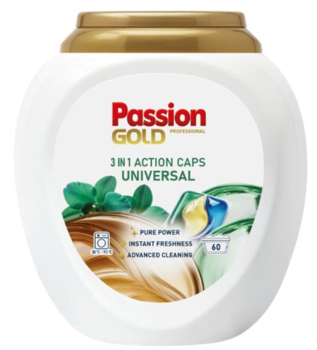 Laundry detergent, PASSION GOLD, Capsules, 60 pieces, Universal