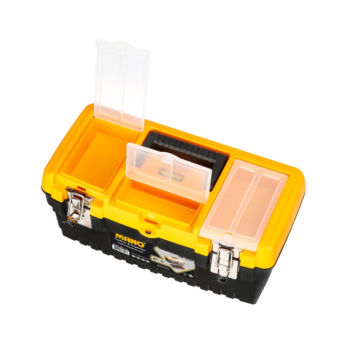 Organizator instrumente, MANO, Polipropilena, Galben/Negru, 41cm, 21cm, 18cm