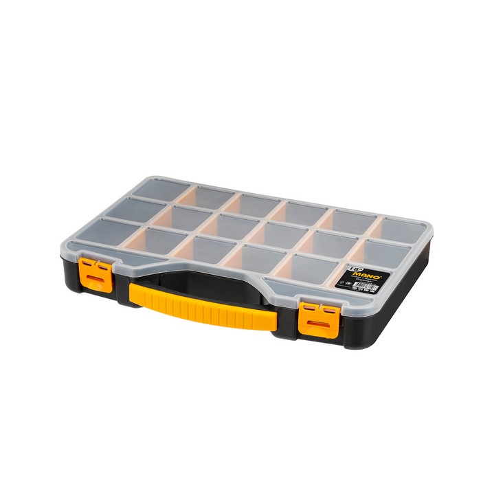 Organizator instrumente, MANO, Polipropilena, Galben/Negru, 42cm, 30cm, 6cm
