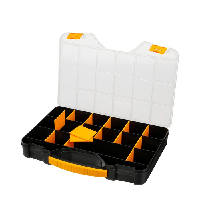 Organizator instrumente, MANO, Polipropilena, Galben/Negru, 42cm, 30cm, 6cm