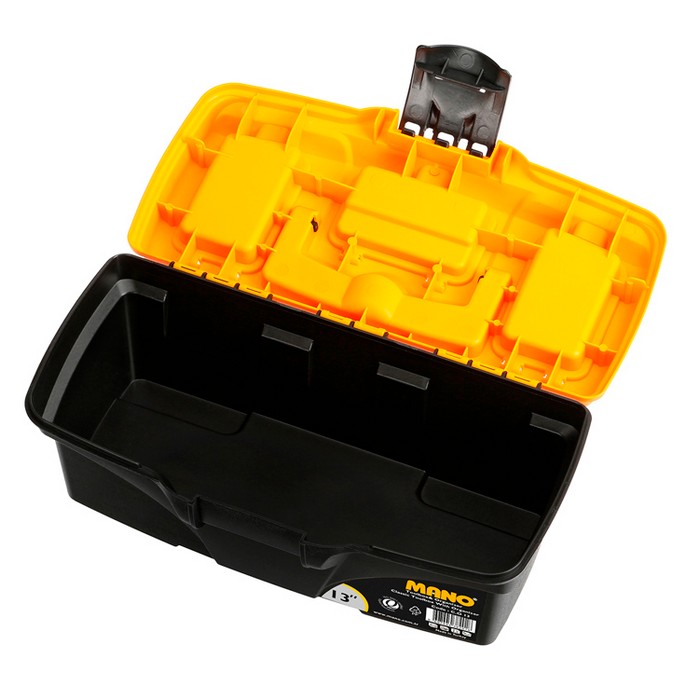 Organizator instrumente, MANO, Polipropilena, Galben/Negru, 32cm, 16.4cm, 13.5cm