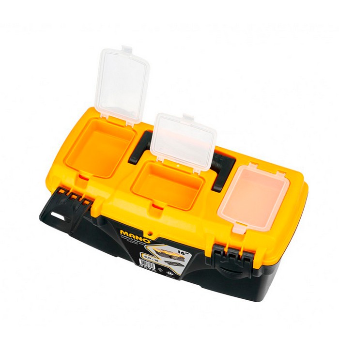 Organizator instrumente, MANO, Polipropilena, Galben/Negru, 41cm, 21cm, 19.3cm