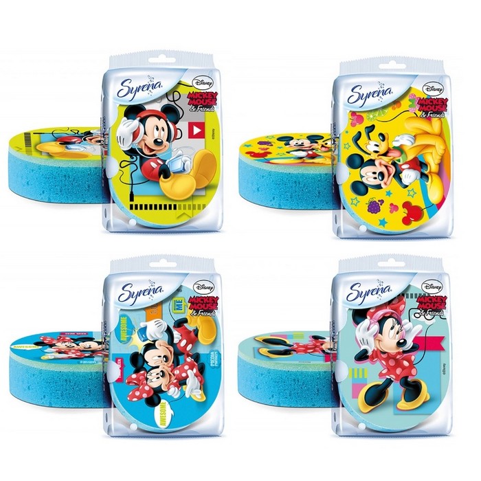 Bath sponge, SYRENA, For Kids, Mickey Mouse