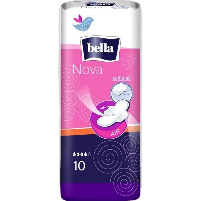 Sanitary pads, BELLA, 4 drops, 10 pieces, Nova