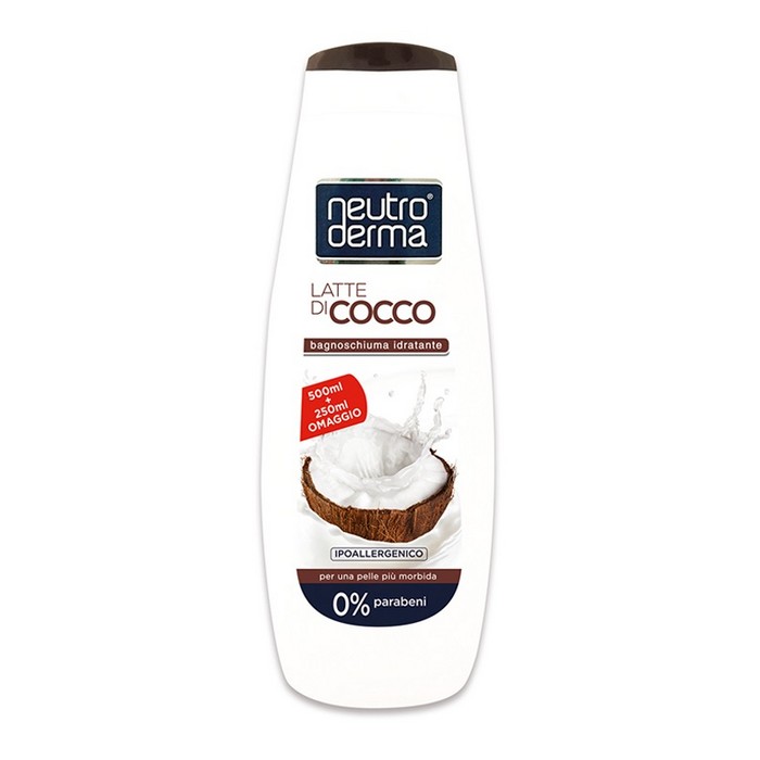 Shower gel, NeutroDerma, 750ml, Coconut