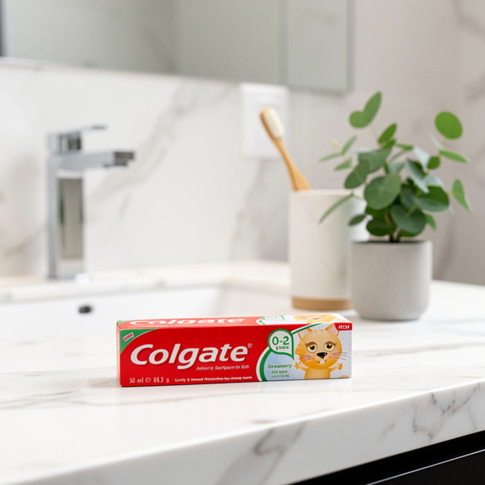 Pasta de dinti, COLGATE, 50ml, Pentru Copii, 0-2 ani, Capsuni, Pasta de dinti