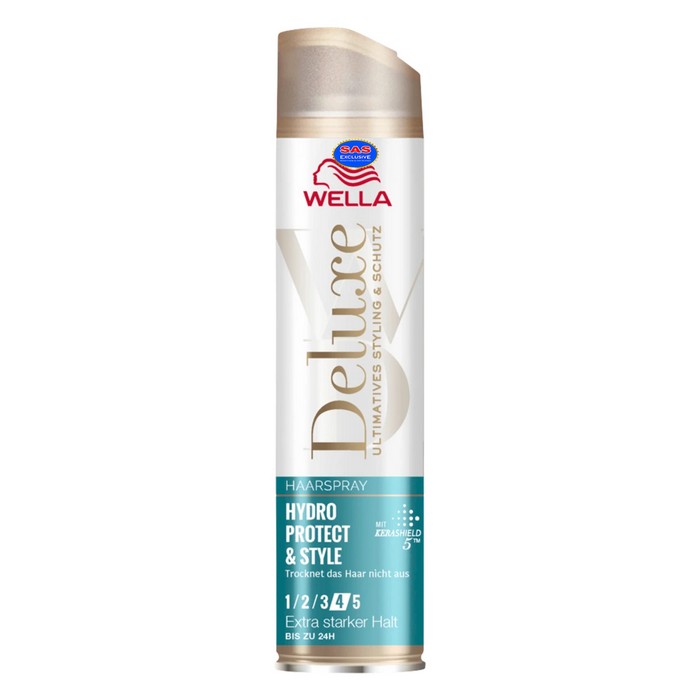 Fixativ par, WELLA DELUXE, Nr.4, HYDRO PROTECT&STYLE EXTRA STARK, 250ml