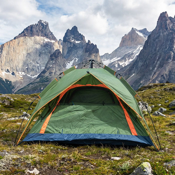 Кемпинговая палатка, OutdooR, 2 м, 2м, 1.45м, Металл/ Пластик, Различные Цвета, Палатка, Туризм/Кемпинг, Весна, Лето, Осень, Полусфера