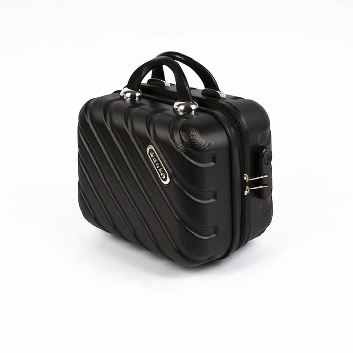Valiza pentru cosmetica, TRAVEL POLO, Negru, ABS, Valiza pentru cosmetica