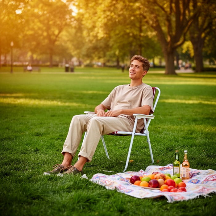 Scaun pliant pentru picnic, OutdooR, 52cm, 44cm, 72cm, Textil/Plastic, Diverse Culori, Pliabil, Scaun pliabil, Camping/Picnic/Plaja/Pescuit