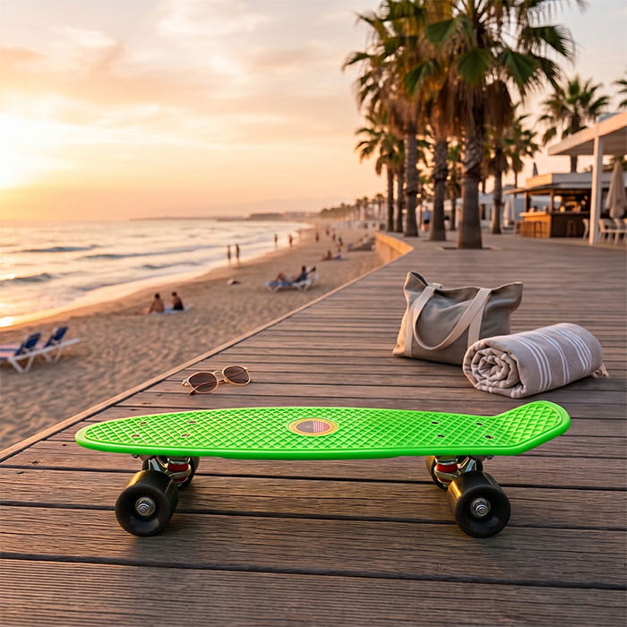 Skateboard, GS, Plastic/Metal, 56cm, 15cm, 50kg, Diverse Culori, Skateboard, Pentru Copii