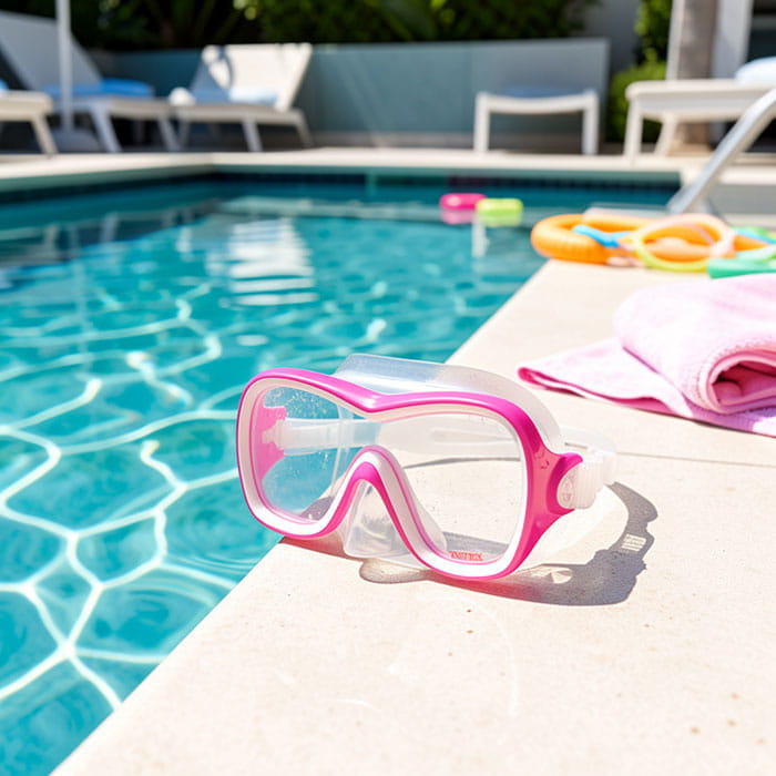 Water mask, INTEX, 8+, Plastic, Various Colors, Swimming mask, For Kids