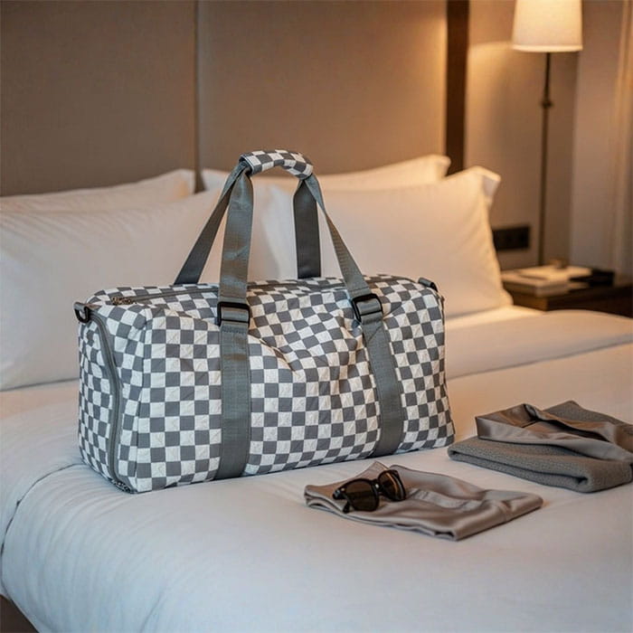 Satchel, DREAM TRAVEL, 46x28x22cm, Textile, Pink, With print, Travel bag