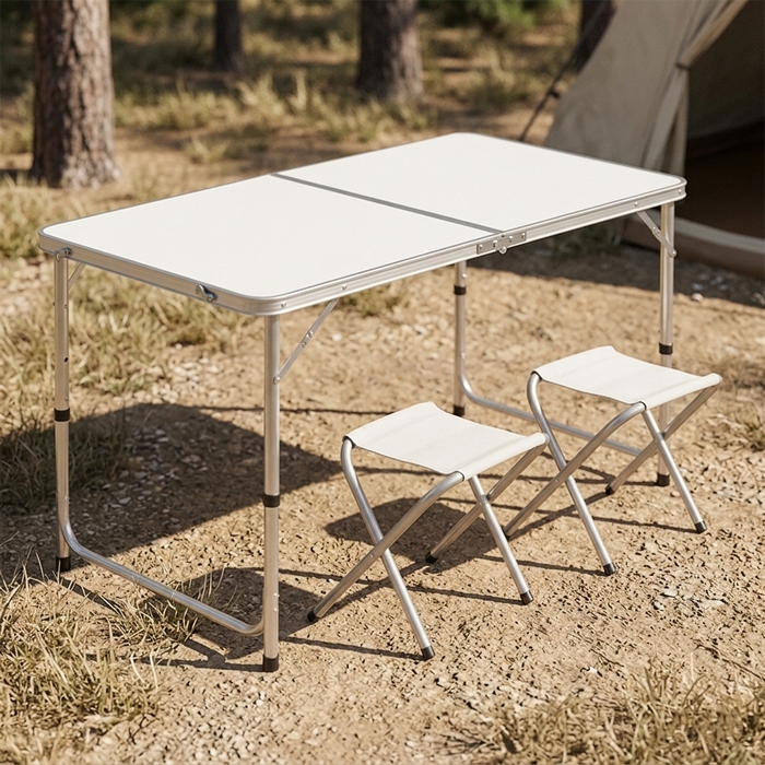 Set masa cu scaune pentru camping, GS, 60X90X70CM, Aluminiu