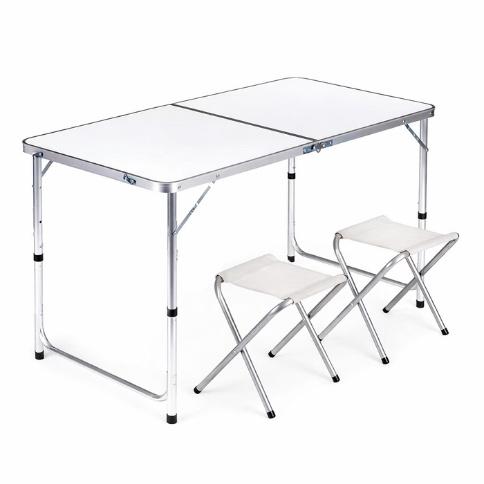 Set masa cu scaune pentru camping, GS, 60X90X70CM, Aluminiu