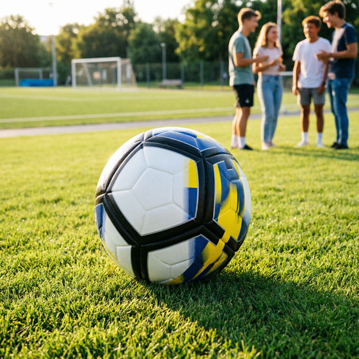 Minge fotbal, SPORTgames, Eco Piele, Diverse Culori, Minge de fotbal
