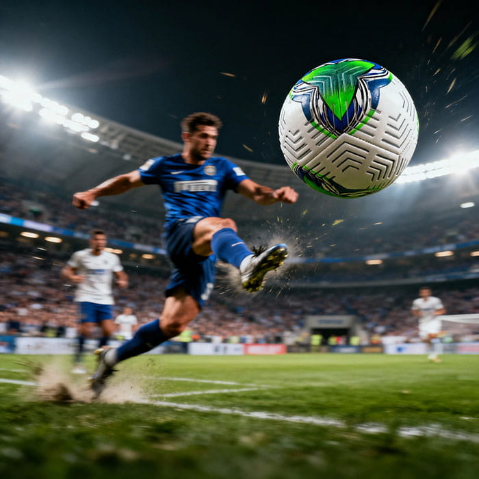 Soccer ball, SPORTgames, Eco Leather, Multicolour, Soccer ball