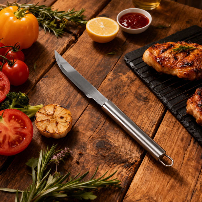 Cutit gratar, BBQ, 40cm, Otel, Cutit gratar