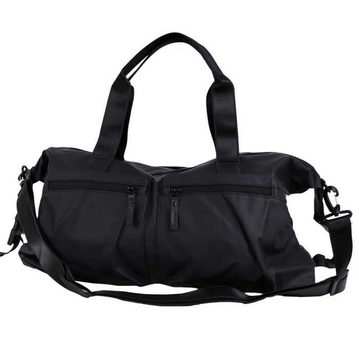 Geanta sport, GS, 50 cm, 28 cm, Eco Piele, Negru
