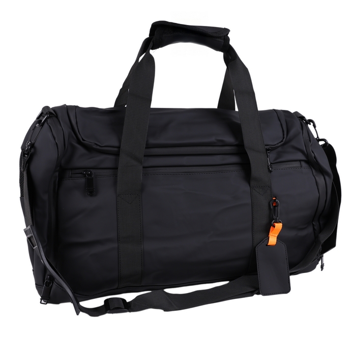 Geanta sport, GS, 48 cm, 23 cm, Eco Piele, Negru