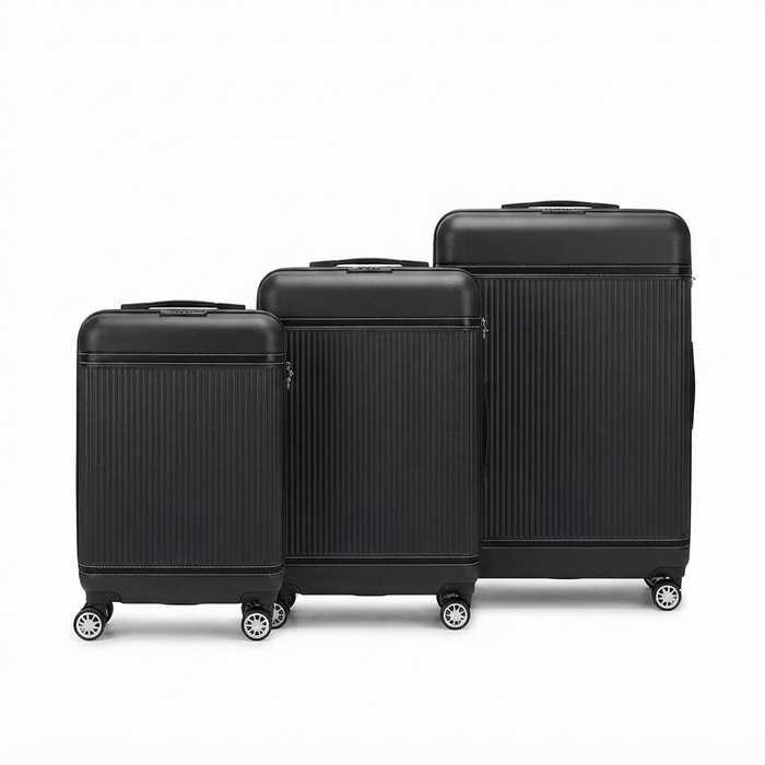 Set valize de voiaj, GS, ABS, Negru, L/M/S