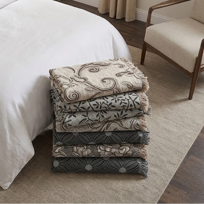 Cuvertura, SELAMI, 180x200 cm, 65% Bumbac/35% Poliester, Diverse Culori